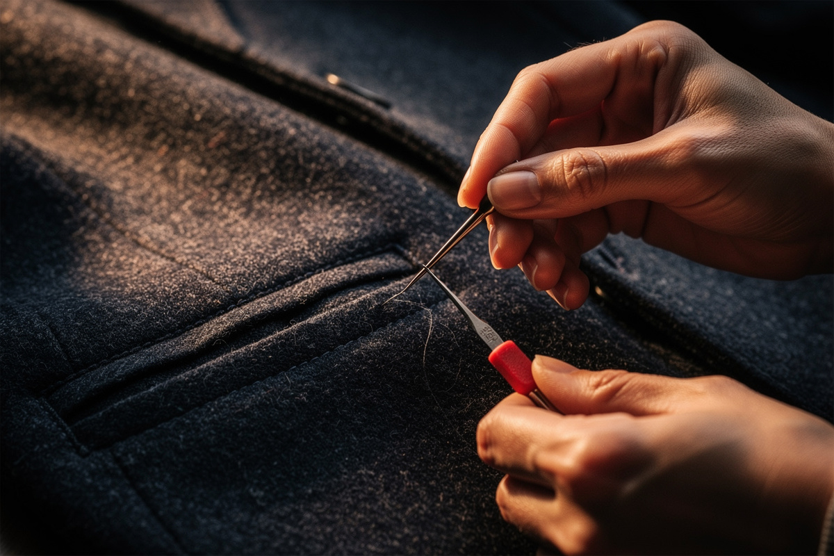 Faut-il découdre les poches de son manteau ?