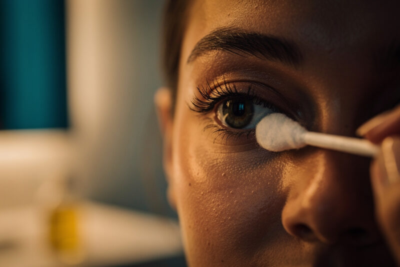 Comment enlever des résidus de colle d'extension de cils soi-même