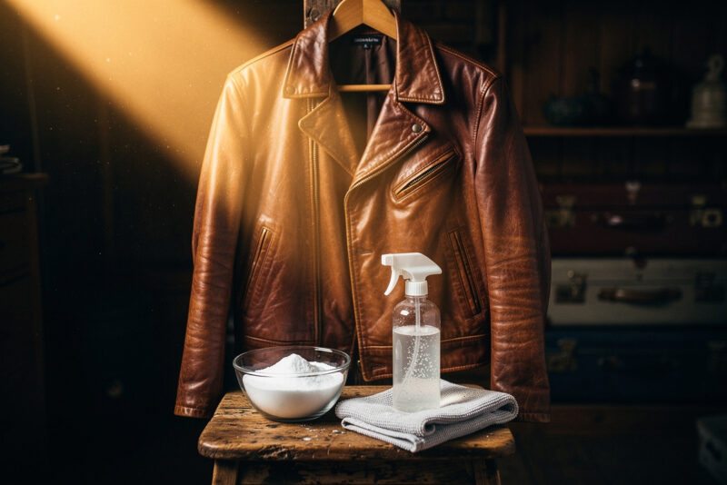 Comment enlever l’odeur de friperie d’un vêtement en cuir ?
