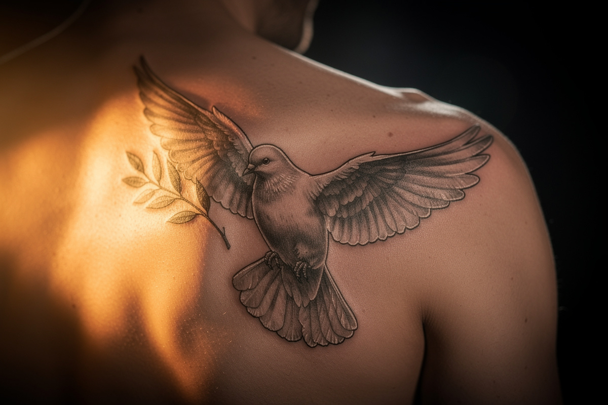 Tatouage colombe de la paix : signification, styles et conseils