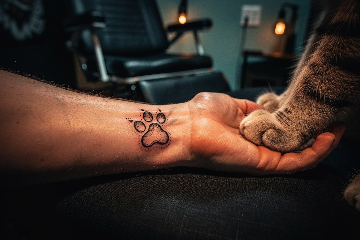 Tatouage patte de chat : signification, styles et conseils