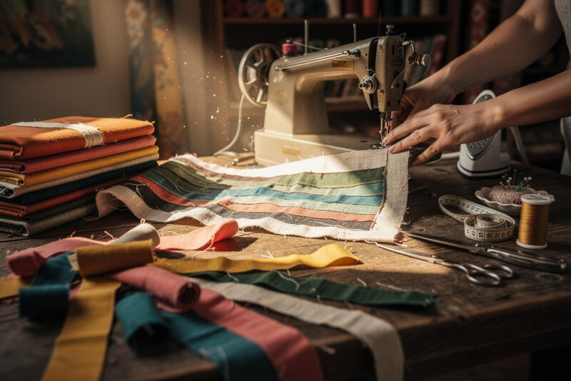 Comment faire un patchwork avec des chutes de tissus facilement