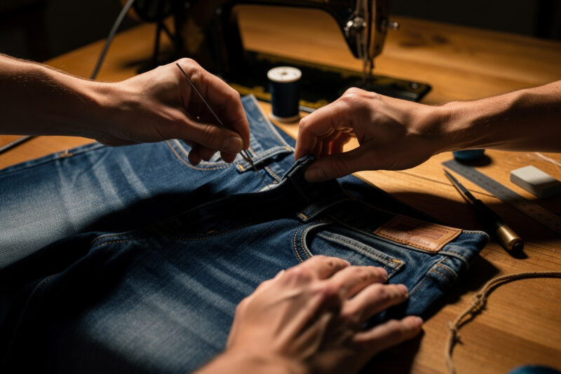 Comment retoucher un jean soi-même : le guide complet