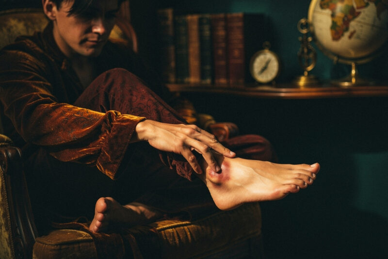 Pied droit qui gratte : signification ou problème de peau ?